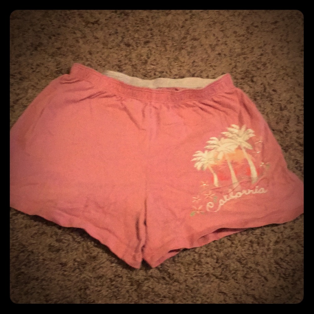 Limited Too Pink California Dreamin Shorts